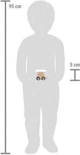 Small Foot - Houten Lettertrein Polar - Wagon Wit