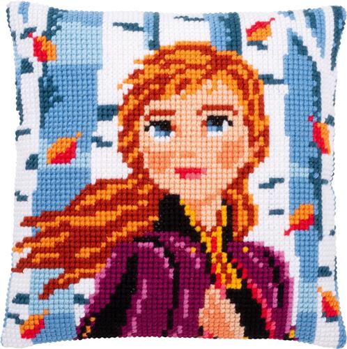 Disney Frozen 2 Anna Kruissteekkussen pakket
