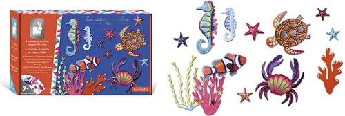 Janod Les Ateliers Du Calme - 3D Zeedieren - Knutselset - Maak 4 Zeedieren Van Papier - Geschikt Vanaf 7 Jaar
