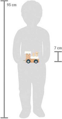 Small Foot - Houten Lettertrein Polar - Locomotief Wit