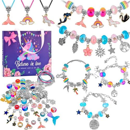 Equivera Armbandjes Maken Set Meisjes - Knutselset Meisjes - Knutselset voor Meisjes - Knutselset Meiden - Sieraden Maken Meisjes - Armbandjes Maken Meisjes - Cadeautip voor uw kind!