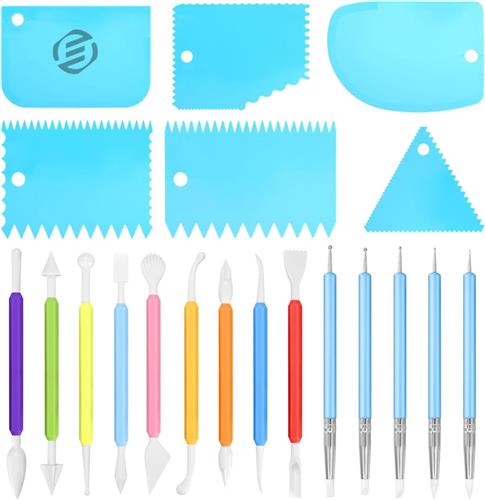 Equivera Pottenbakken Gereedschap - Pottenbakkersgereedschapset - Boetseer Gereedschap - Klei Gereedschap - Boetseer Set - Beeldhouwen - Pottenbakken - Boetseergereedschap - Kleigereedschap - Modelleergereedschap