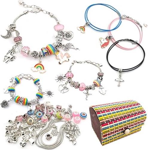 Equivera Armbandjes Maken Set Meisjes - Knutselset Meisjes - Knutselset voor Meisjes - Knutselset Meiden - Sieraden Maken Meisjes - Armbandjes Maken Meisjes - Cadeautip voor uw kind!