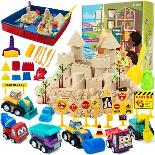 Equivera Kinetisch Zand - Kinetisch Zand voor Binnen - Kinetisch Zand Speelgoed - Cadeau voor Kinderen - Magisch Zand