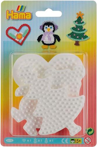 Hama Strijkkralen Winter Grondplaten 3 Stuks