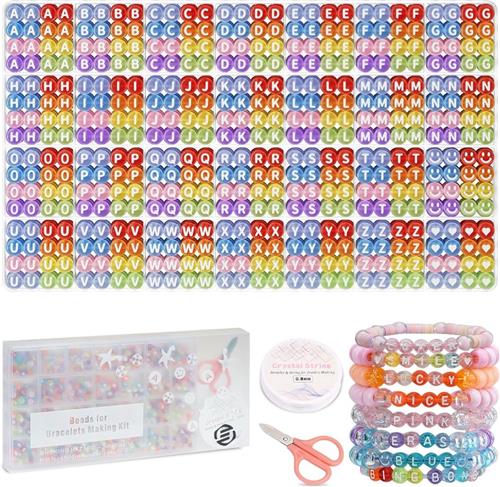 Equivera Armbandjes Maken Set Meisjes - Knutselset Meisjes - Knutselset voor Meisjes - Knutselset Meiden - Sieraden Maken Meisjes - Armbandjes Maken Meisjes - Cadeautip voor uw kind!