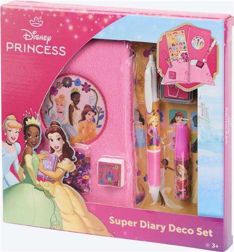 Disney Princess Dagboek Knutsel Pakket - 2 Soorten - Disney Prinsessen - Tekenen & Knutselen - Creatief Pakket - Cadeau voor Princess-fans - Jongens & Meisjes - Knutselpakket - Inclusief Notitieboek, Pen & Accessoires - Willekeurige Variant
