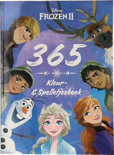 Disney Frozen Kleur en Spelletjesboek - 365 activiteiten - Voor vakantie - A4 formaat