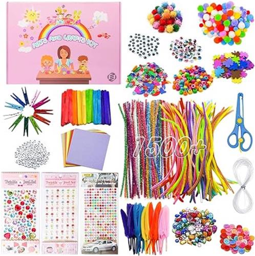 Equivera Knutselkoffer - Knutselset voor jongens en meisjes - Knutseldoos - Knutselkoffer voor Jongens en Meisjes - Knutselkoffer Kinderen - Cadeautip voor uw kind!