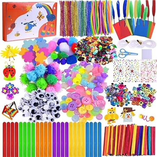 Equivera Knutselkoffer - Knutselset voor jongens en meisjes - Knutseldoos - Knutselkoffer voor Jongens en Meisjes - Knutselkoffer Kinderen - Cadeautip voor uw kind!