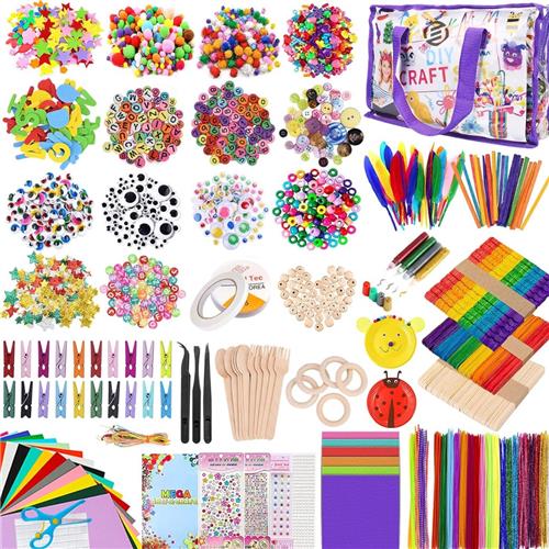 Equivera Knutselkoffer - Knutselkoffer - Knutselset - Knutselpakket - Knutselen - Knutselen voor Kinderen - Knutselpakket voor Kinderen