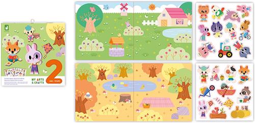 Janod My Arts & Crafts - Herbruikbare Stickersset Met Dikke Stickers - Met 22 Stickers - Geschikt Vanaf 2 Jaar