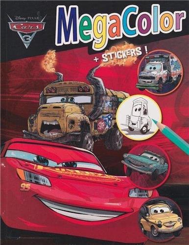 Disney Pixar | Megacolor kleurboek Cars + stickers | dik kleurboek met prachtige cars illustraties