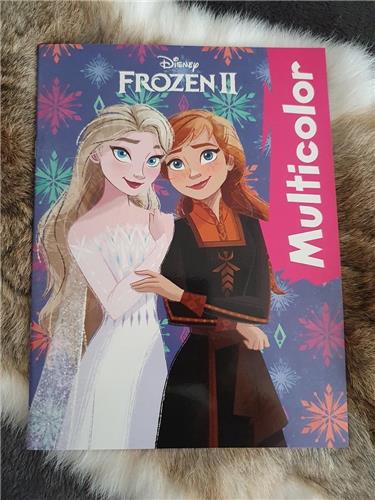 Multicolor - Disney Frozen 2 Kleurboek - Roze Banner - 32 Pagina's - 17 Kleurplaten en 17 Voorbeelden - Voor Kinderen - Uitermate Geschikt voor Kleurpotloden en Wasco