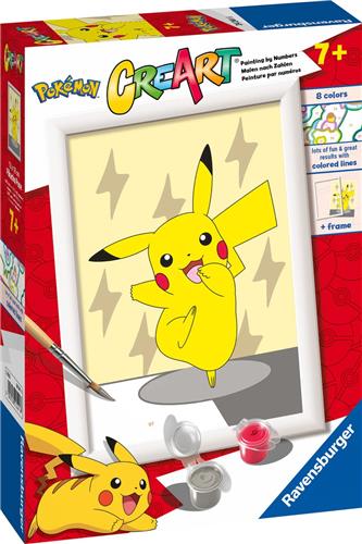 Ravensburger CreArt Pokémon Pikachu Pose - Schilderen op nummer voor kinderen