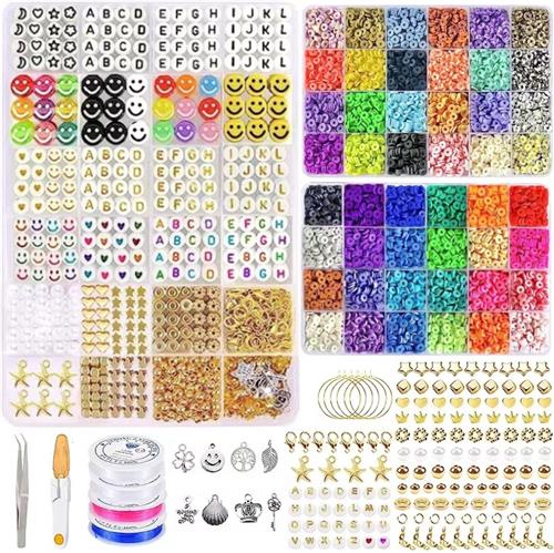 BOTC knutselen meisjes - armbandjes maken meisjes - Sprankelende Sieraden Maken Pakket - 48 kleuren - 7200-delig - XXL Kralen set - Sieraden maken - Kralenketting - Polymeer Kralen