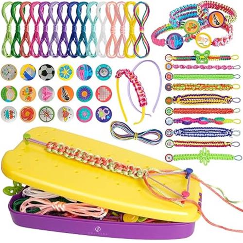 Equivera Armbandjes Maken Set Meisjes - Knutselset Meisjes - Knutselset voor Meisjes - Knutselset Meiden - Sieraden Maken Meisjes - Armbandjes Maken Meisjes - Cadeautip voor uw kind!