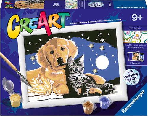 Ravensburger CreArt Stargazing Sweetness - Schilderen op nummer voor kinderen