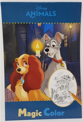 Toverblok Lady en de vagebond - magic color - krasblok