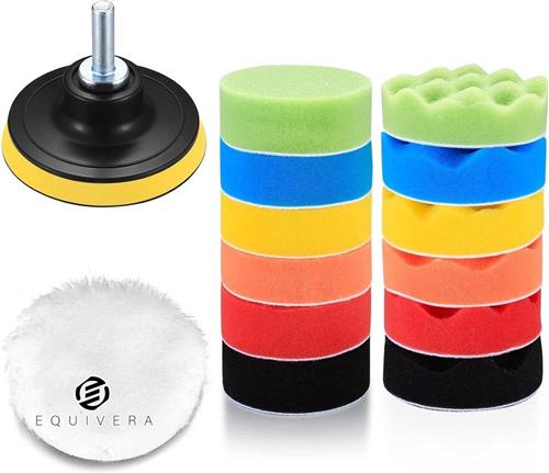Equivera auto polijstset voor accuboor - polijstset auto - auto polijsten - polijstboor