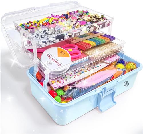 Equivera Knutselkoffer - Knutselkoffer - Knutselset - Knutselpakket - Knutselen - Knutselen voor Kinderen - Knutselpakket voor Kinderen