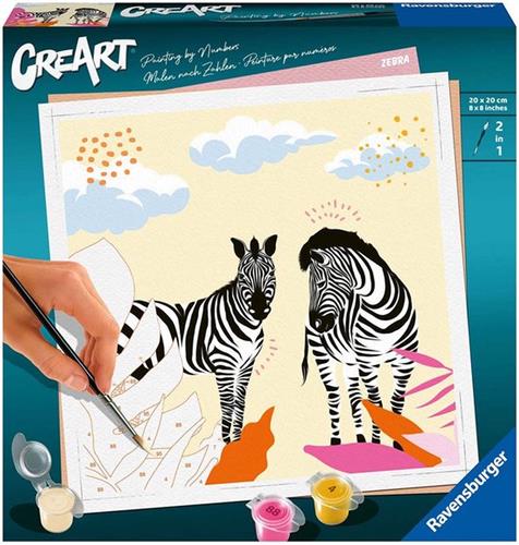 Ravensburger Zebra - Schilderen op nummer voor volwassenen
