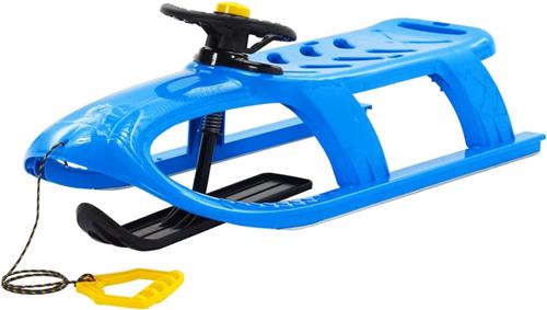 vidaXL - Slee - met - stuur - 102,5x40x23 - cm - polypropeen - blauw