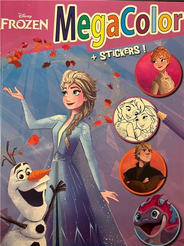 kleurboek disney frozen 2 met stickers mega boek