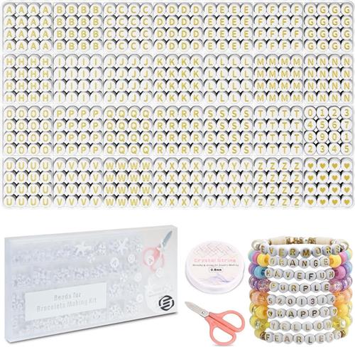Equivera Armbandjes Maken Set Meisjes - Knutselset Meisjes - Knutselset voor Meisjes - Knutselset Meiden - Sieraden Maken Meisjes - Armbandjes Maken Meisjes - Cadeautip voor uw kind!