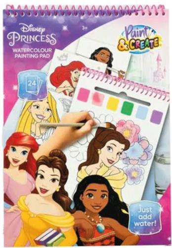 Disney princess waterverfsetboek