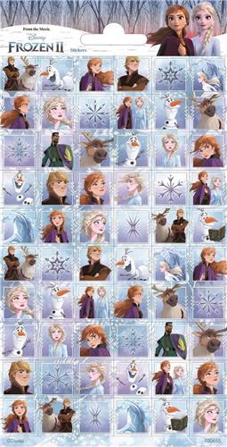 Frozen Stickerset Frozen 2 Junior Blauw 60 Stuks