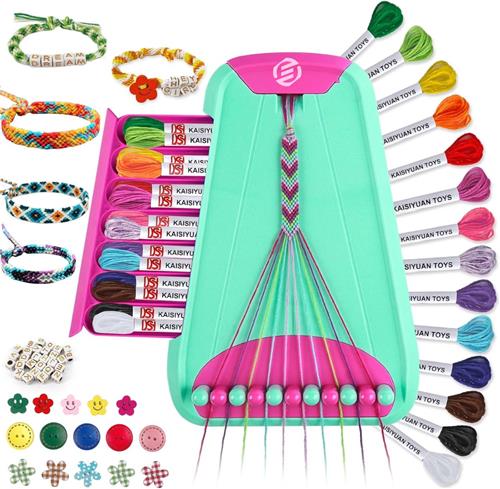 Equivera Armbandjes Maken Set Meisjes - Knutselset Meisjes - Knutselset voor Meisjes - Knutselset Meiden - Sieraden Maken Meisjes - Armbandjes Maken Meisjes - Cadeautip voor uw kind!