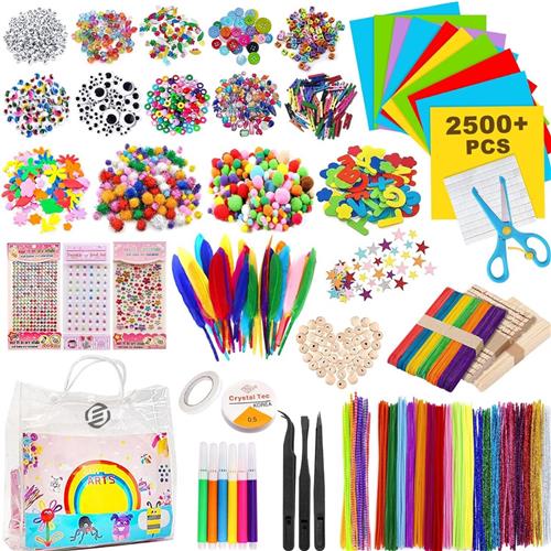 Equivera Knutselkoffer - Knutselkoffer - Knutselset - Knutselpakket - Knutselen - Knutselen voor Kinderen - Knutselpakket voor Kinderen