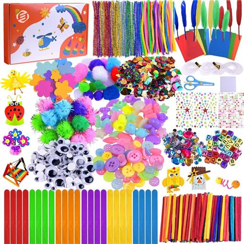 Equivera Knutselkoffer - Knutselkoffer - Knutselset - Knutselpakket - Knutselen - Knutselen voor Kinderen - Knutselpakket voor Kinderen