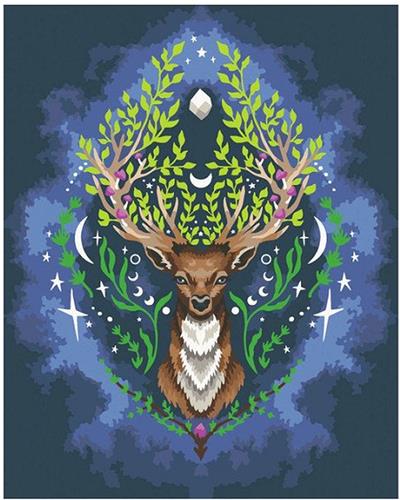 Ravensburger Pixie Cold: Mystic Deer - Schilderen op nummer voor volwassenen
