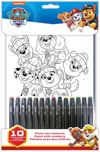Kleuren Op Nummer Paw Patrol