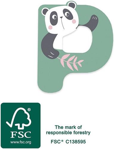 Small Foot - Houten Dieren Kinderletter - P