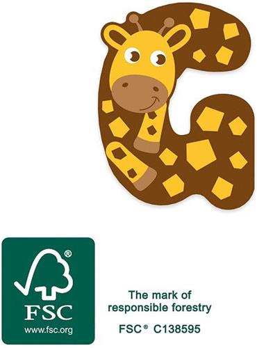 Small Foot - Houten Dieren Kinderletter - G