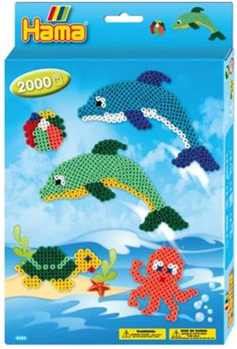 Hama Set Strijkkralen 2000 Kralen Dolphins - 3435