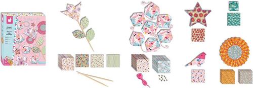 Janod Les Ateliers Du Calme - Origami Decoratie - Knutselset - Bevat 70 Vellen Papier Met De Mooiste Designs - Een Boekje Met Voorbeelden En Instructies - Geschikt Vanaf 10 Jaar