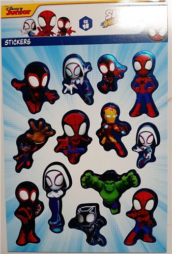 Stickerboekje Disney Marvel Spidey +/- 80 Stickers - Stickers voor Kinderen en Volwassenen - Stickervellen