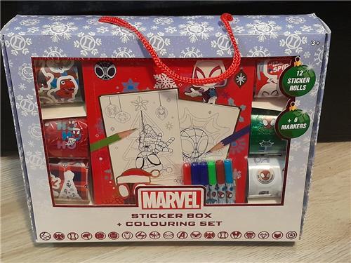 Disney Marvel kerst kleurboek met leuke stickers voor kinderen
