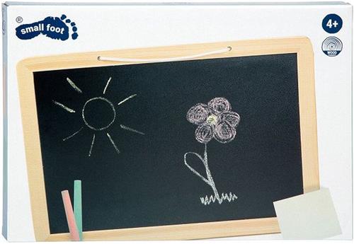 Small Foot - Houten Krijtbord met Gekleurde Krijtjes, 7dlg.