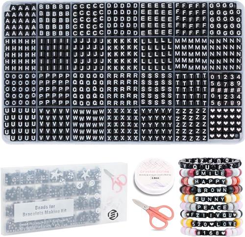 Equivera Armbandjes Maken Set Meisjes - Knutselset Meisjes - Knutselset voor Meisjes - Knutselset Meiden - Sieraden Maken Meisjes - Armbandjes Maken Meisjes - Cadeautip voor uw kind!