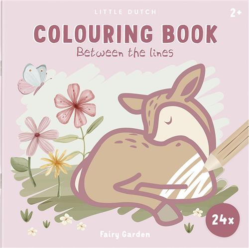 Little Dutch kleurboek, kleuren tussen de lijntje Fairy Garden - creatief peuter kleuter speelgoed - cadeautip - vakantieboek