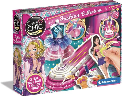 Clementoni Crazy Chic - Fashion Collectie - Zelf Modecollecties Maken  Knutselpakket Meisjes - Vanaf 7 jaar