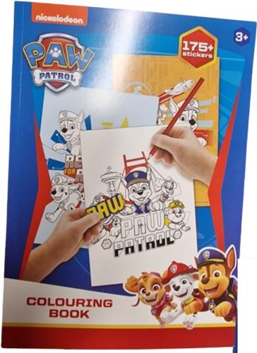 Paw Patrol kleurboek met stickers - 175 Stickers - Met 22 kleurplaten - A4 formaat