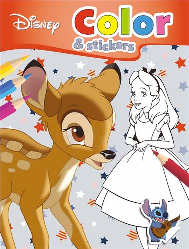 bambi- kleur en stickerboek