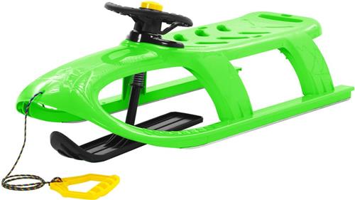 vidaXL - Slee - met - stuur - 102,5x40x23 - cm - polypropeen - groen