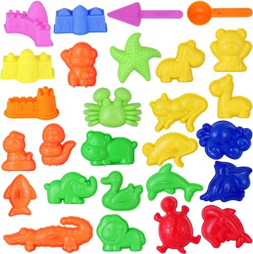 Equivera Kinetisch Zand Vormpjes - Vormpjes Kinetisch Zand voor Binnen - Kinetisch Zand Speelgoed - Cadeau voor Kinderen - Magisch Zand Vormpjes